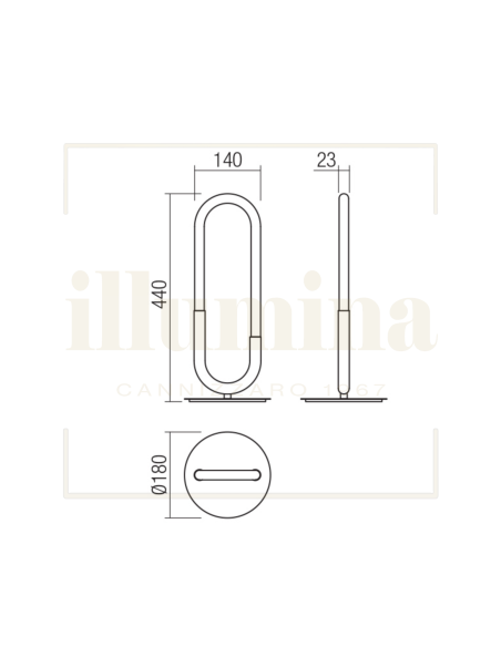 LAMPADA DA TAVOLO LITIUM NERO