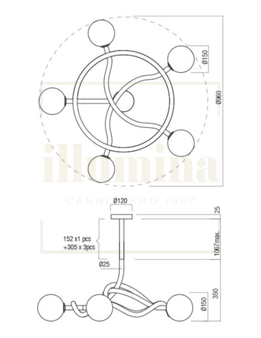 SOSPENSIONE CONFUSIO ORO 01-3258