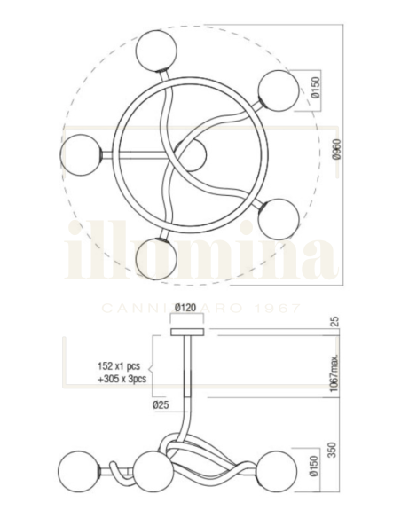 SOSPENSIONE CONFUSIO ORO 01-3258