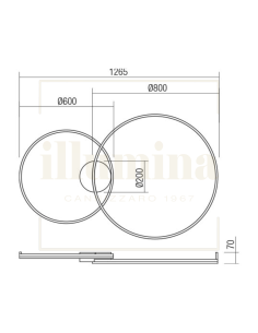 PLAFONIERA ORBIT BRONZO 01-3366 2