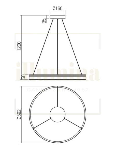 SOSPENSIONE VALDIS NERO 01-3776