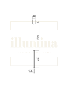 SOSPENSIONE KANJI ORO 35CM 01-4133 2